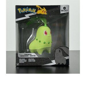 Pokémon Jazwares Chikorita Series 4 Pokemon Vinyl 4" Figure - New In Box